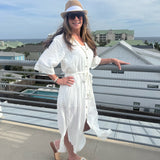 Brise Linen Midi Dress
