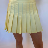 Sabine Twill Pleated Mini Skirt
