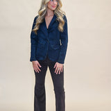 Pistola Corduroy Flares in warm brown hue — high-rise fit and soft stretch cord fabric perfect for cool-weather styling.