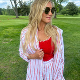 The Perfect Line Short - Cabana Red