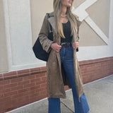 Dorian Suede Trench