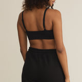 Luxe Smooth Jersey Bralette - Black