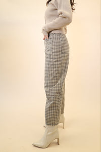Mini Check Barrel Pant