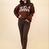 Dear John Jaxtyn slim bootcut jeans in bold brown and black leopard print with a flared finish