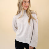 Z Supply Emerge funnel neck sweater — soft white knit perfect for cool-weather layering