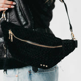 Susie Suede Bum Bag: Black