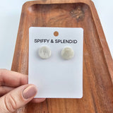 Sophie Studs - Breezy White // Earrings, Spring, Summer