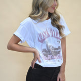 Girl Dangerous Nashville Skyline Tee — white, vintage-inspired graphic t-shirt with soft cotton feel and relaxed fit.