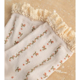 Floral Print Crochet Trim Socks