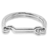 Horsebit Bangle: Silver
