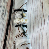 Ivory Pearl Stretch Bandana Charm