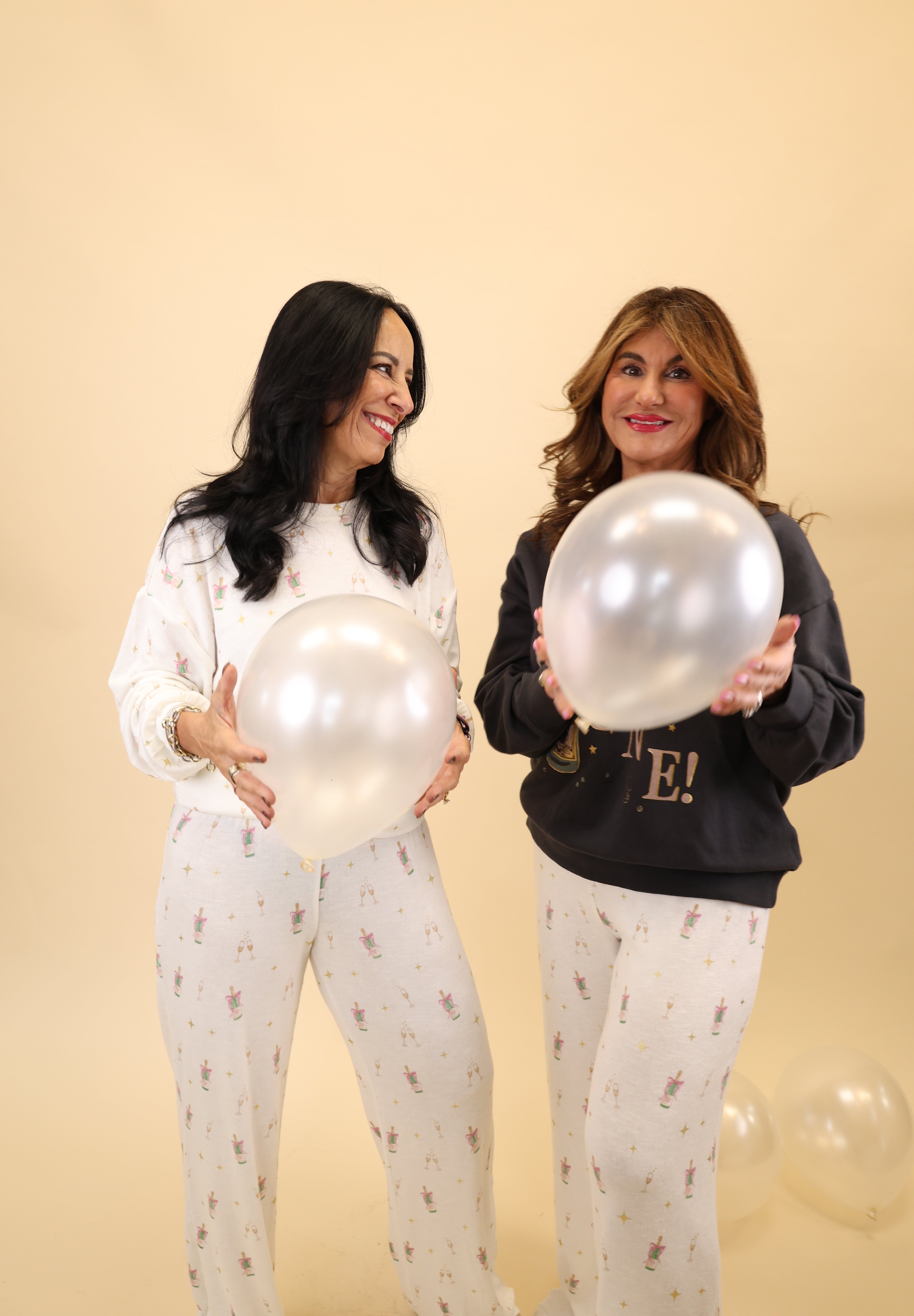 Soft high-rise Dawn Champs pants featuring a smocked waist, full-length legs, and a relaxed fit-and-flare shape.