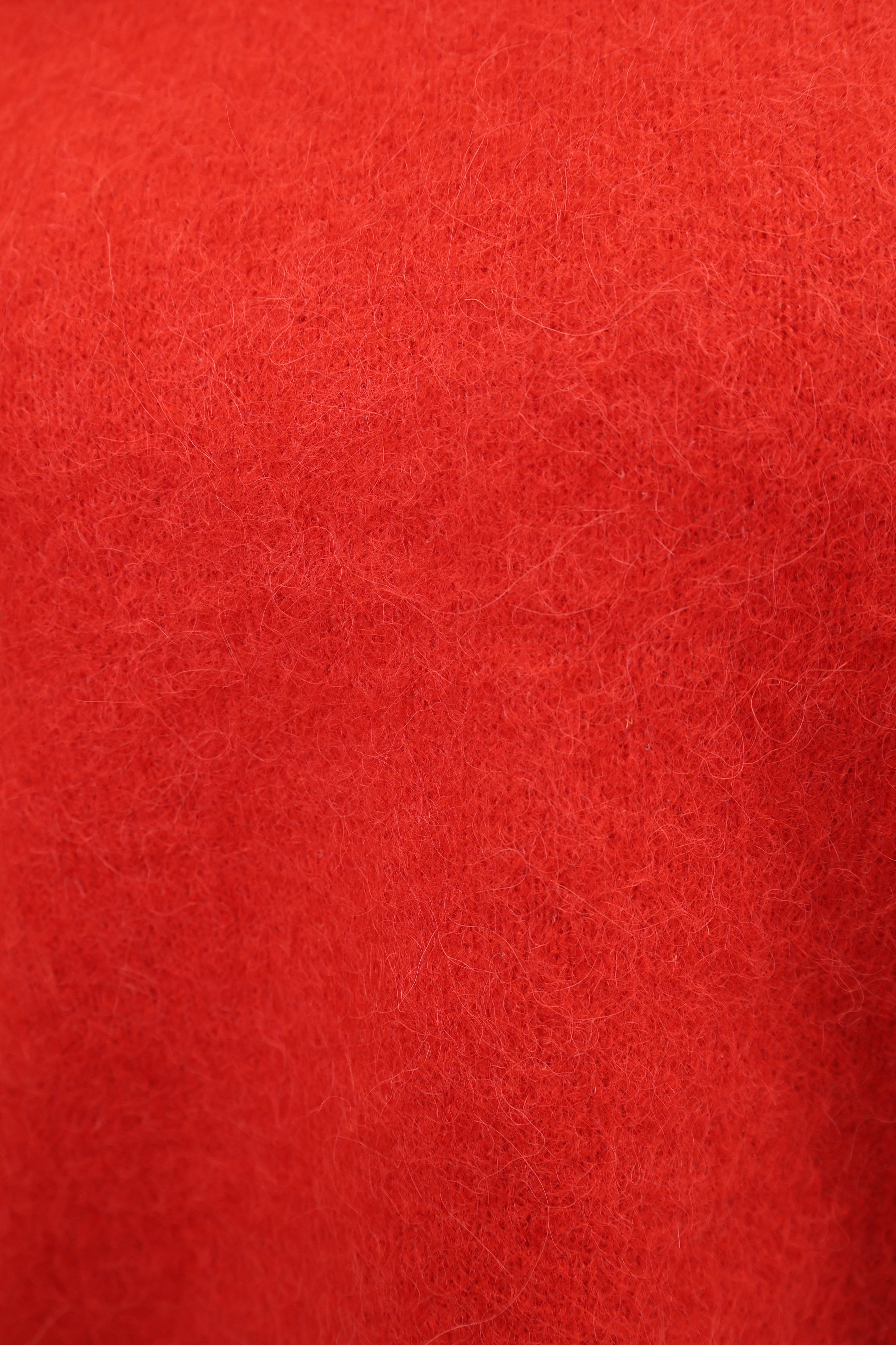 Red Pistola Micah crewneck sweater showcasing a slouchy dropped-shoulder silhouette and mid-length sleeves.