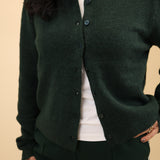 Soft green Medina cardigan by Z Supply featuring long sleeves and a classic button-front closure.