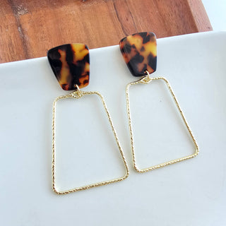 Ariana Earrings - Tortoise // Christmas, Jewelry, Gifts