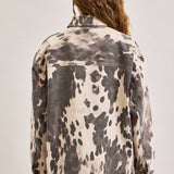 Cow Print Oversized Shacket