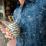 Summer Vibes Print Golf Shirt