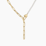 Florence Pearl Chain Necklace - Gold