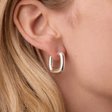 Charlie Hoops - Silver