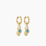 Beach Cluster Hoops - Gold