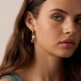 Beach Cluster Hoops - Gold