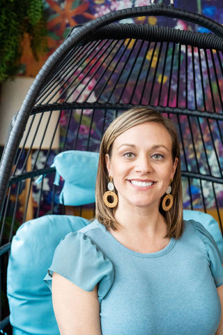 Lana Earrings - Dark Rattan // Resort, Jewelry