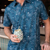 Summer Vibes Print Golf Shirt