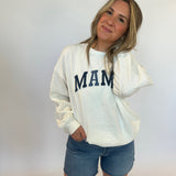 Mama Knit Denim Sweatshirt