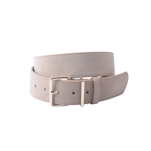 Springtime Suede Belt: Taupe
