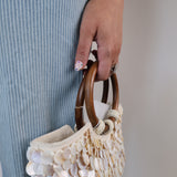 Scarlett Evening Bag: Ivory Multi