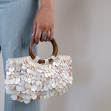 Scarlett Evening Bag: Ivory Multi