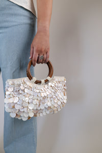 Scarlett Evening Bag: Ivory Multi