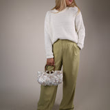 Great Escape pull on pant Shear Boutique spring 2026 yellow flowy pants relaxed fit vacation ready look