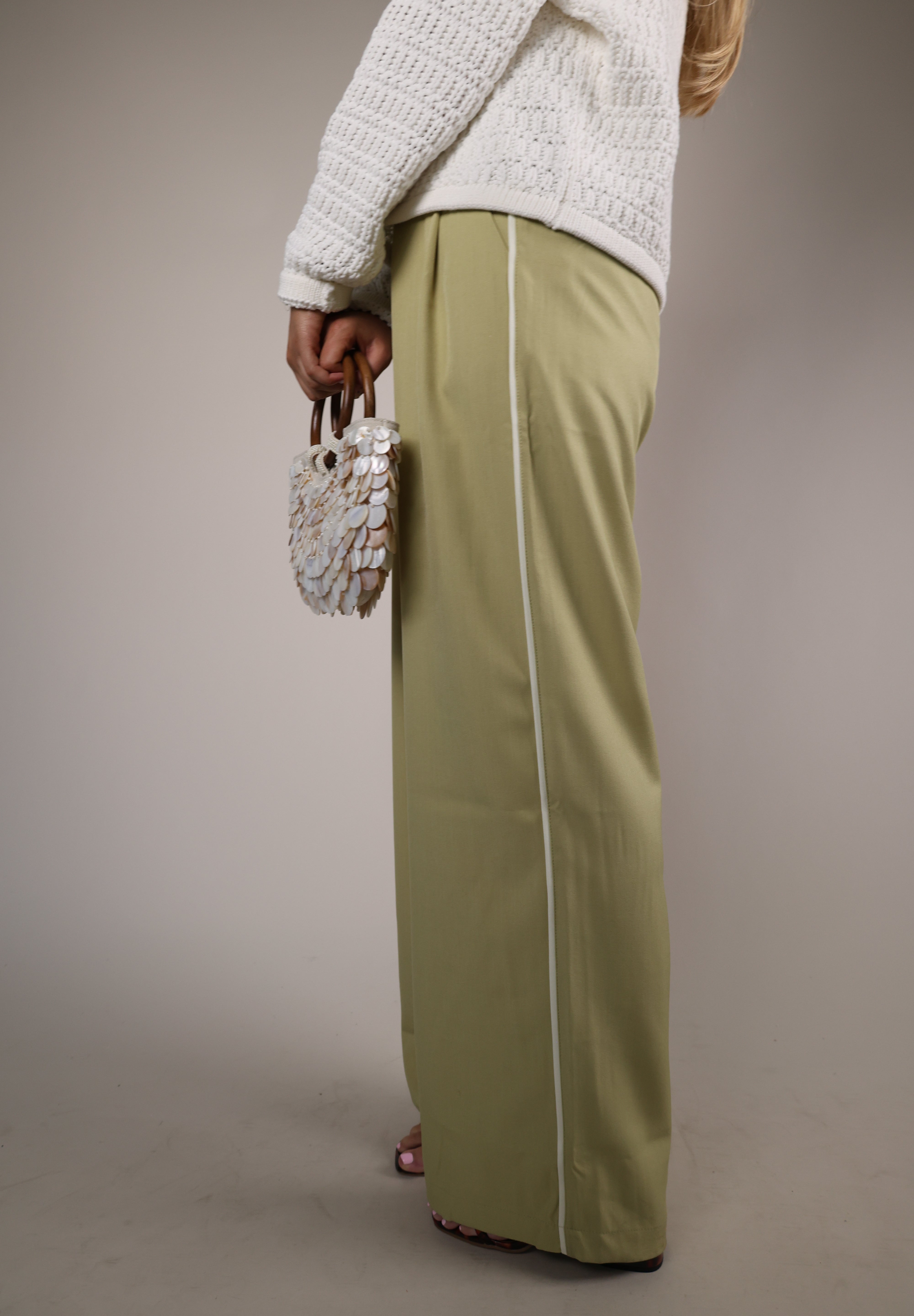 Shear Boutique spring 2026 flowy yellow pants relaxed pull on style easy breezy warm weather outfit