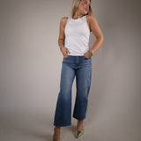 Shear Boutique spring 2026 white fitted tank top ribbed knit sleeveless everyday staple piece