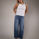 Shear Boutique Spring 2026 white ribbed tank top fitted sleeveless basic everyday layering top