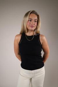 Boa Rib Tank - Black