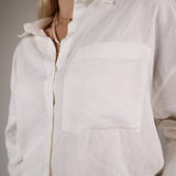 Shear Boutique white button up shirt spring 2026 relaxed fit blouse easy everyday staple women’s top