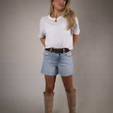 Women’s pocket tee Shear Boutique spring collection 2026 relaxed fit t shirt casual basic style