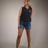 Women’s graphic muscle tank Shear Boutique spring collection 2026 relaxed sleeveless top casual style