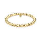 Classic 5MM | Gold Filled Beaded Bracelet: Gold Filled / Stretchy 6.5"