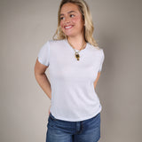 lightweight cotton tee women casual summer outfit everyday t shirt