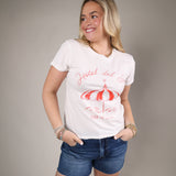 vintage graphic tee women relaxed fit cotton summer t shirt beach style