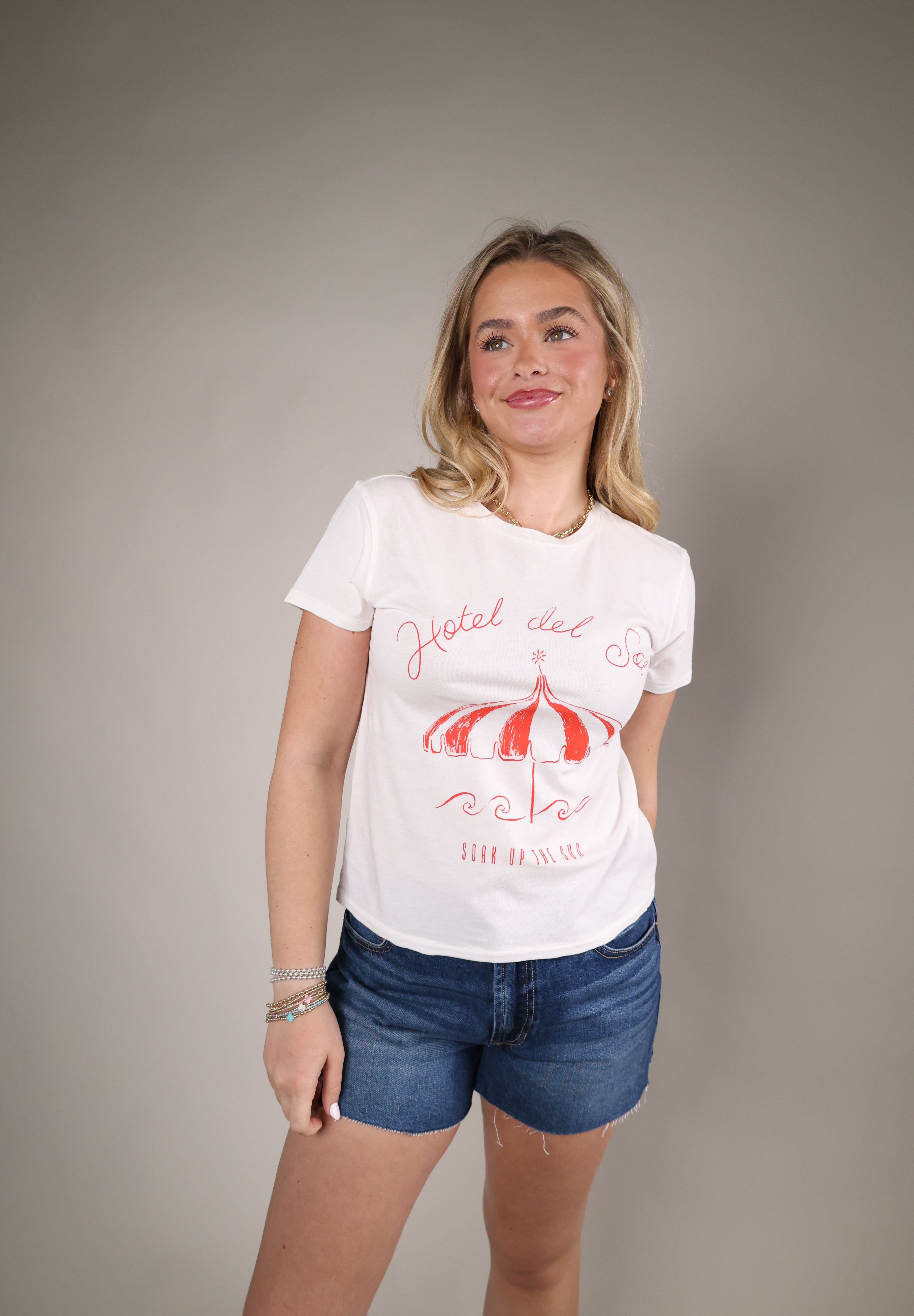 lightweight slub cotton tee women vintage graphic summer top