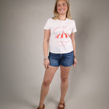 women’s vintage inspired graphic t shirt soft cotton beach outfit