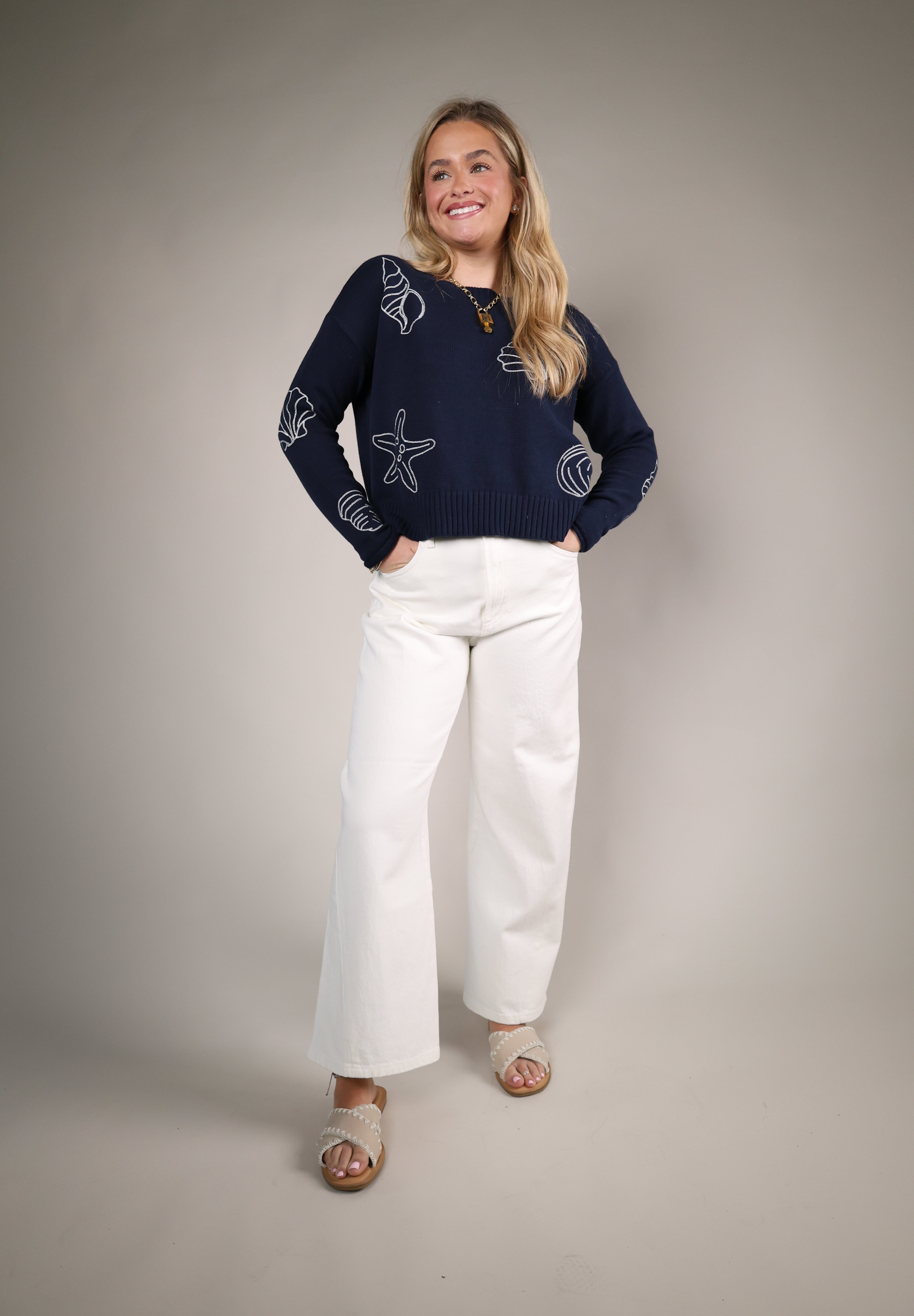 relaxed fit cotton sweater women long sleeve lightweight summer knit