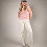 striped summer baseball hat apres beach text relaxed fit cap