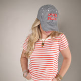 classic striped t shirt women lightweight cotton casual everyday wear