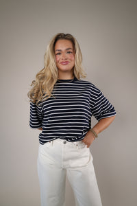 Mae Boxy Striped Tee