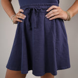 Women’s knit mini skirt Shear Boutique spring collection 2026 vintage navy casual set style